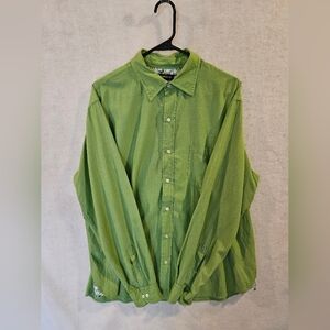 Lands' End Women's Green Long Sleeve Shirt Size Large